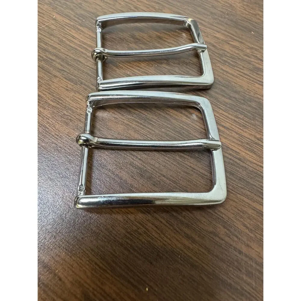 Lot of 2 belt buckles made in Italy for dress belts mens
